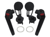Lewmar 361680992 - Handle Kit Large Black For Flush 3G Hatches