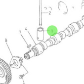 Nanni Diesel 970307317 - Valve Train Tappet for Camshaft Assemblies