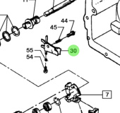 Bukh 008D8879 - Governor Arm for Fuel Pump for DV24RME, DV29RME, and DV32 Engines
