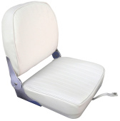 Osculati 48.404.01 - Seat with foldable back white vinyl cushion