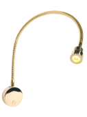 Prebit LED Flexlamp 01-1 500mm With USB-C Glossy Gold Warm White 11-30V 3W 25° Integrated Dimmer