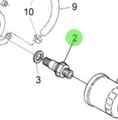 Nanni Diesel 970315036 - Plain Washer for Oil Filter Assembly