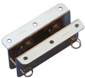 Allpa Stainless Steel Inlet Block Double, 10mm, Sheave Ø33mm, Breaking Load 600kg
