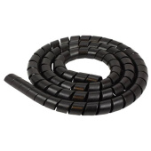 Ancor Spiral Wrap Cable Organizer, Black, 1/4" to 1", 5 ft or 10 ft