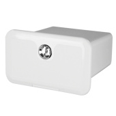 Nuova Rade 195548 - Storage Hatch for VHF/General Use with Chromed Handle, 174x292x250mm, White