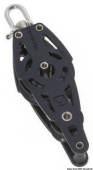 Viadana Composite Ball Bearing Double Fiddle Block with Becket for Rope up to 10-12 mm, 38-57 mm Sheaves