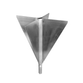 Signal Cone Plain Aluminium 60cm