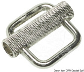Osculati Stainless Steel Buckle with Slider – 25-50 mm Webbing, 900 kg Load Capacity