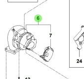 Bukh 28210-3A100 - Turbocharger Assembly for S270J Engines