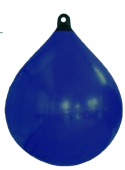 Allpa Solid Head Buoy, Ø350, L=480mm, Dark Blue With Black Head (Size 1)