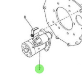 Nanni Diesel 970147303 - 12V Starter Motor for 2.40HE Engines