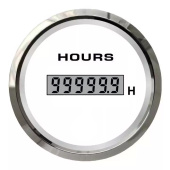 Uflex 62015HP - Ultra White SS Hourmeter 0-99999 Hours