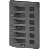 Blue Sea Weatherdeck IP67 12V Panel - 6 Grey Switches