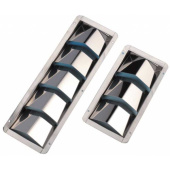 Louvre Vent 3 Sections Stainless Steel
