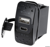 Osculati 14.195.62 - USB-A + USB-C plug