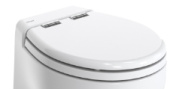 Tecma T-236 - Polyester (MDF Core) Seat and Lid (White) Elegance/Elegance 2G