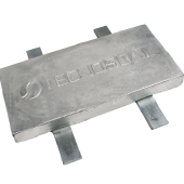 Tecnoseal 00341AL - Weld On Square Anode 10kg With 2 Straps