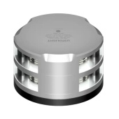 Lopolight 201-012ST-FB - Navigation Light 2NM 360° White, Double, Silver w/FB Base