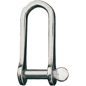Ronstan RF621 Stainless Steel Long D Shackle, 5/32" Pin, Coined Head