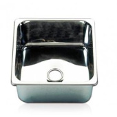 Polished Stainless Steel Sink - Square - 33 X 18cm