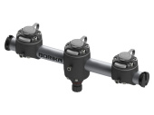 Borika Gm350-3 - Round Rail With 3 Mounting Bases 350mm