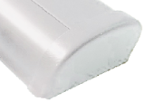 Allpa Plastic End Cap 'Bumper', White