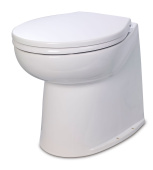 Jabsco 58040-3024 - Deluxe Flush Electric Toilet Fresh Water Flush Models, 24 Volt Dc With Soft Close Seat And Lid