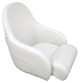 Allpa Boat Chair Model 'Naxus' Flip Up, White (Slide Plate Needed)