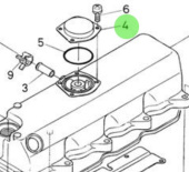 Nanni Diesel 970312972 - Breather Cover for Cylinder Head Cover Assemblies