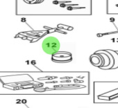 Nanni Diesel 970312743 - Oil Seal and Bearing Replacer Tool for T6 Engines