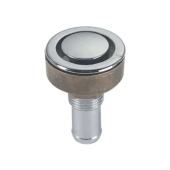 Foresti & Suardi 242C.L - Stright Tank Air Vent for Hose Ø 22 mm Brass