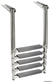 Osculati 49.555.05 - 5-Step Telescopic Ladder for Platforms Oval Tubes