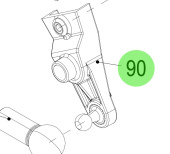 Steyr 700872 - Speed Potentiometer Actuation Lever for Steyr SE and MO Engines