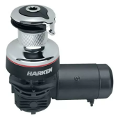 Harken 46.2STEC12H - Electric Self-Tailing Radial Chrome Winch 2 Speed, 12V, Horizontal 46.2STE Chrome/Black
