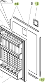 Isotherm SGE00018AA - Kit Frame Door for Fixing Panel for Cruise CR130 Elegance Fridge