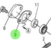 Nanni Diesel 970310367 - Speed Regulator Gasket and Governor Lever Fork