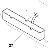 Isotherm SGC00325AA – White Rear Drip Tray for DR55F/DR65F Frost-Free Drawer Refrigerator/Freezer