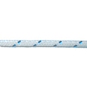 Trem Saipam Double-Braided Polyester Anchor Rope 4-10 mm, 150-200 m - White with Blue Tracer