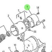 Nanni Diesel 970517312 - Starter Motor End Frame for HE Series Engines