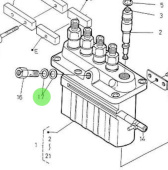Nanni Diesel 970302108 - Injection Pump Ring Gasket for 5.280HE Engines