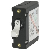 Blue Sea A-Serie Toggle Circuit Breaker White 25A Single-Pole