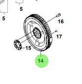 Bukh 00106-5S105 - Flywheel for S270J Engines