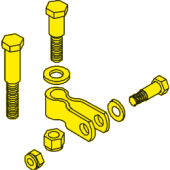 SeaStar SA27577 - Kit Clevis Stainless Steel, Long Bolt (Ski Boat)