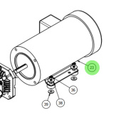 Sea Recovery 82012005 2.4 HP Three-Phase Electric Motor, 220–460 V, 50/60 Hz