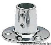 Osculati 41.112.22 - Pulpit Socket Round AISI316 90° 22 mm