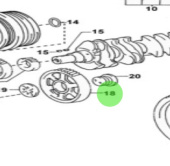 Nanni Diesel 970312623 - No. 1 Idler Gear for T6 Series Engines