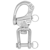 Hollex Snap Shackle 87mm Swivel Jaw Stainless Steel 316