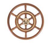 Stazo Steering Wheel Type 02 Mahogany/Brass 40cm