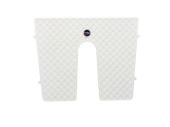 Allpa Transom Protection Pad, 450x360mm, W/Cleft, White