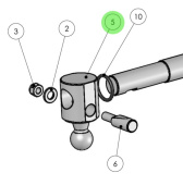 Alamarin Jet 10902 - Steering Shaft for Jet-340 Water Jets
